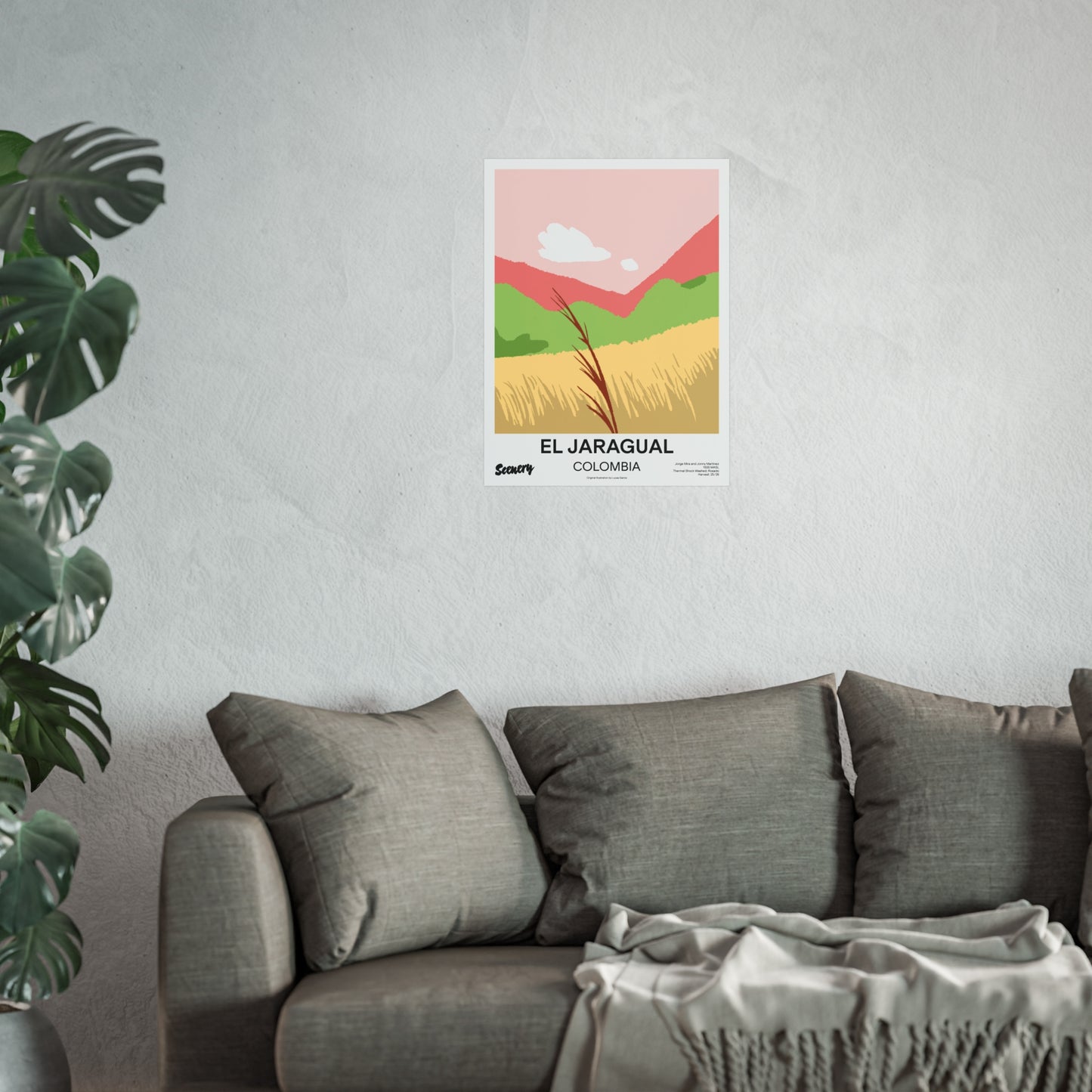 Colombia - El Jaragual Rosado | Fine Art Poster