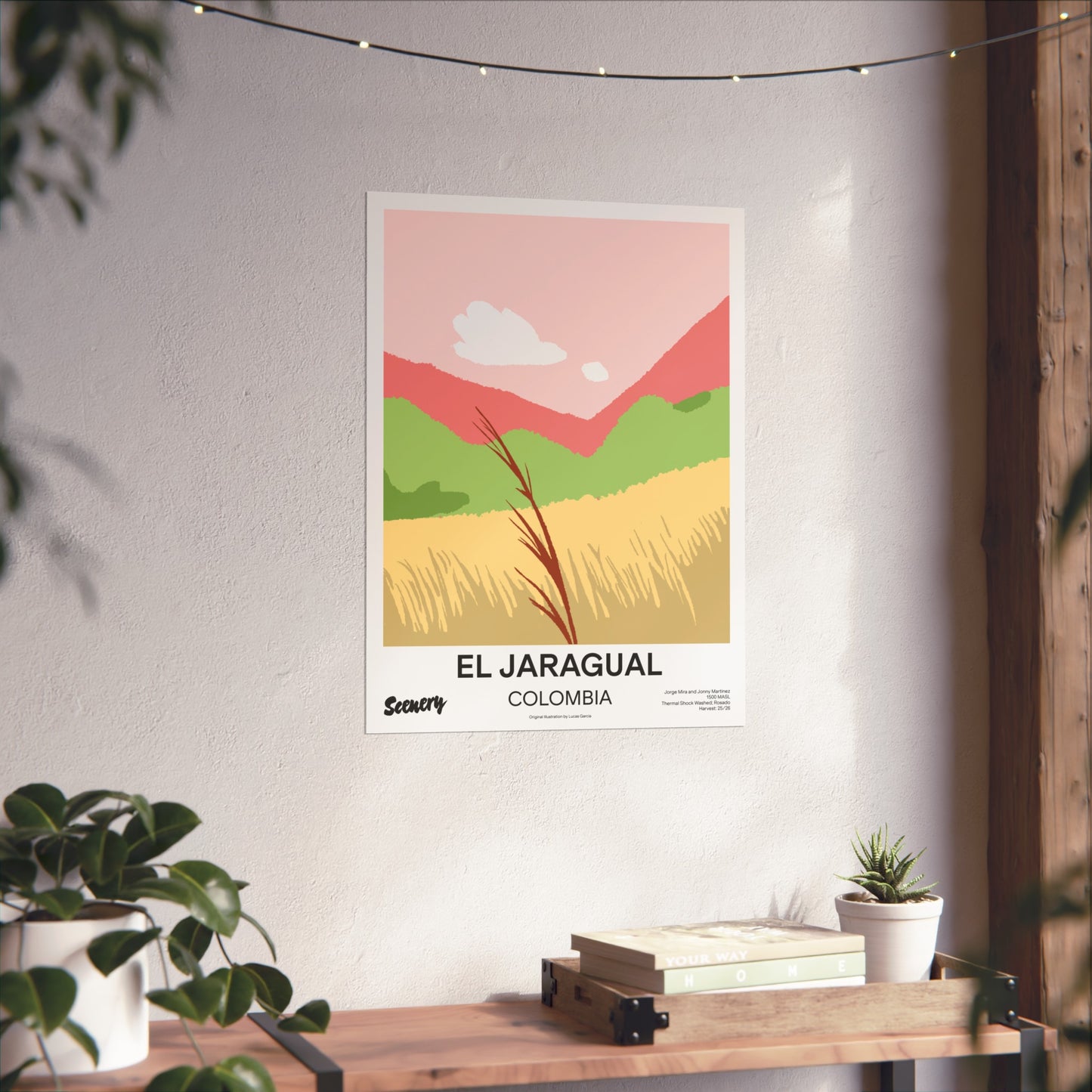 Colombia - El Jaragual Rosado | Fine Art Poster