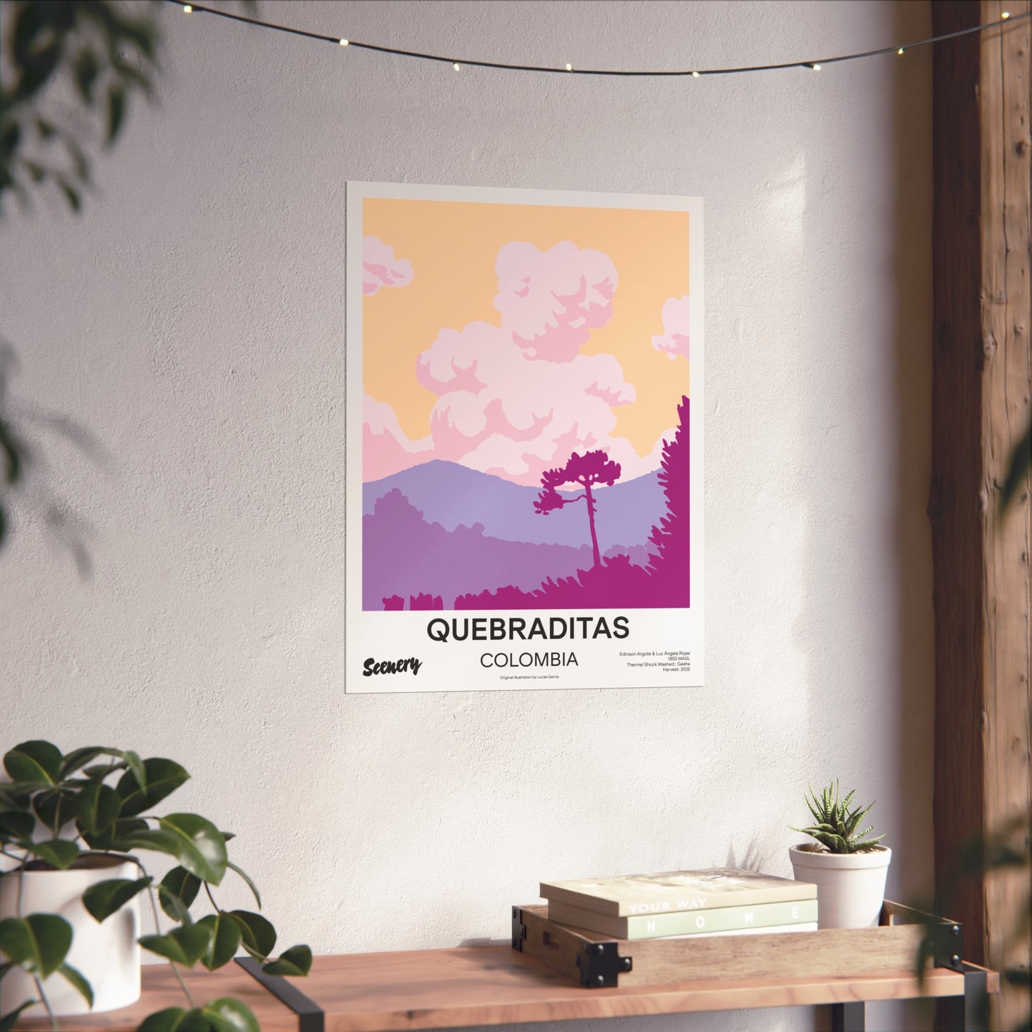 Colombia - Quebraditas Gesha TSW | Fine Art Poster
