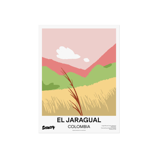 Colombia - El Jaragual Rosado | Fine Art Poster